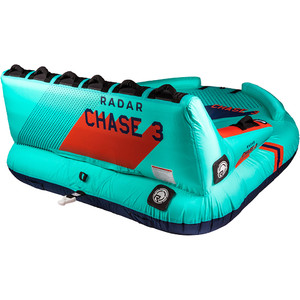 2023 Radar The Chase Lounge 3 Person Towable Tube 227005 - Mint / Navy / Red